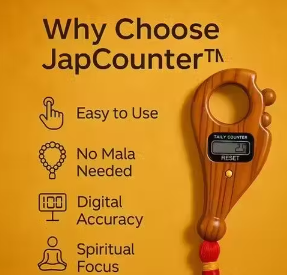 DivyaMantra™ – Pure Tulsi Jaap Counter