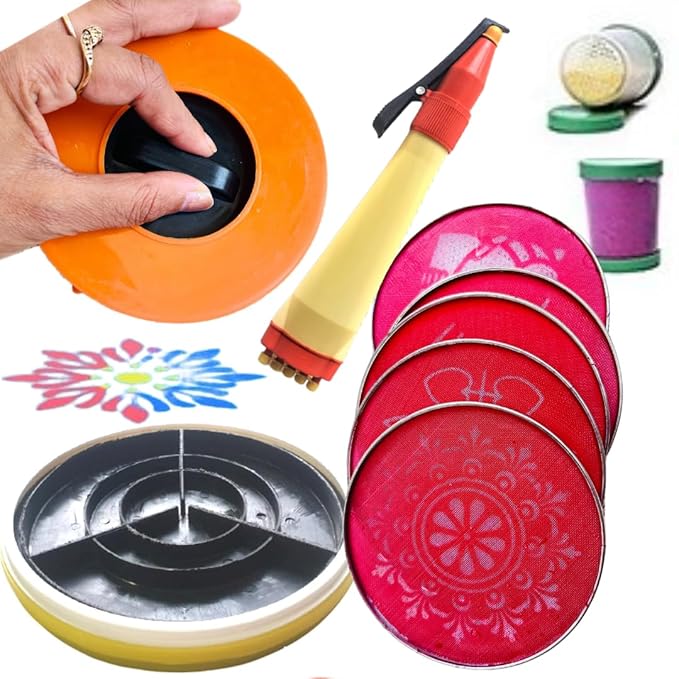 4-in-1 Magical Rangoli kit 🎀(Diwali Special)