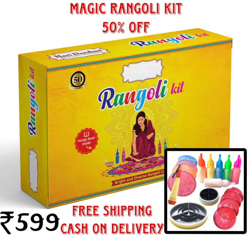 4-in-1 Magical Rangoli kit 🎀(Diwali Special)